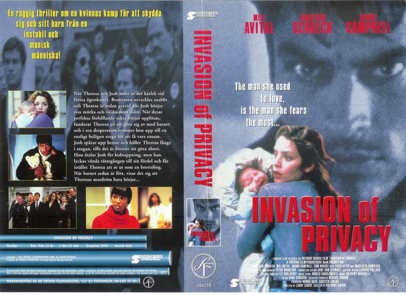 INVASION OF PRIVACY (vhs-omslag)